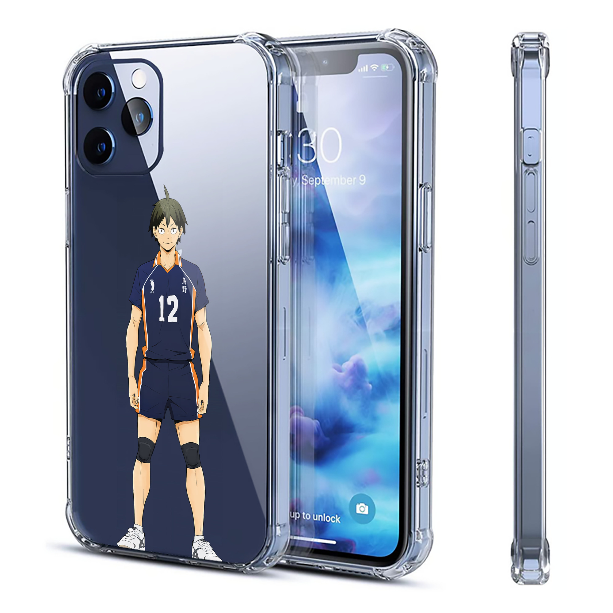 （画像用） ハイキュー!! Haikyu!! 【iPhone 12シリーズ対応】透明スマホケース（クリアソフトケース）